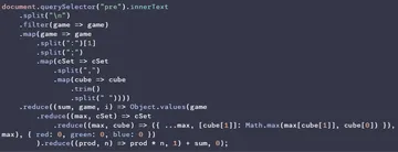 My Solution To An Advent Of Code Problem From A While Back