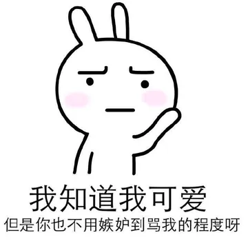 我知道我可爱但是你也不用嫉妒到骂我的程度呀