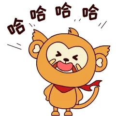 四耳猴日常gif表情包，高清无水印。