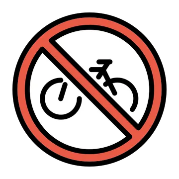 No bicycles