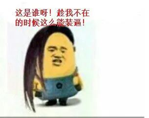 小黄豆:这是谁啊 趁我不在的时候这么能装逼