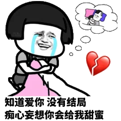 知道爱你没有结局，痴心妄想你会给我甜蜜