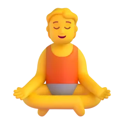 Person in lotus position
