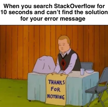 StackOverflow has done me dirty