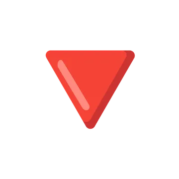Red triangle pointed down
