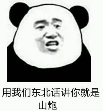 用我们东北话讲你就是个山炮