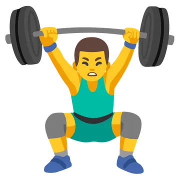Man lifting weights