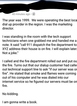 When Your Customer's House Is On Fire But They Call Tech Support First