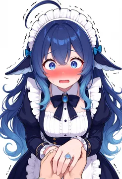 害羞的 DeepSeek 小女仆