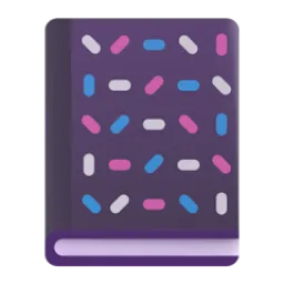 Notebook with decorative cover