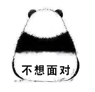 不想面对 熊猫