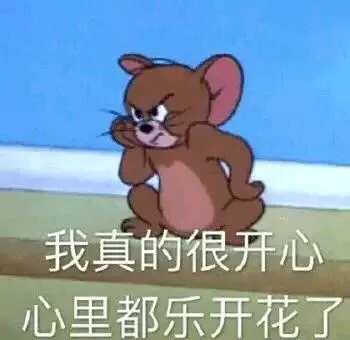 我真的很开心心里都乐开花了