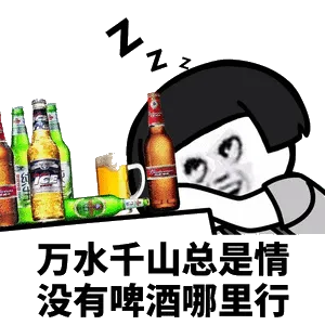万水千山总是情，没有啤酒哪里行