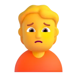 Person frowning