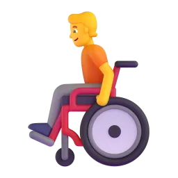 Person in manual wheelchair