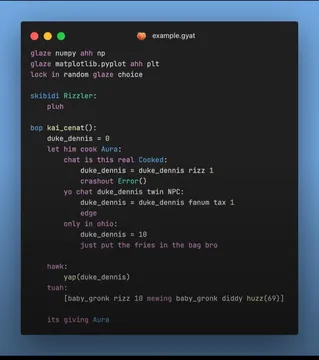 New Brainrot Programming Language Just Dropped