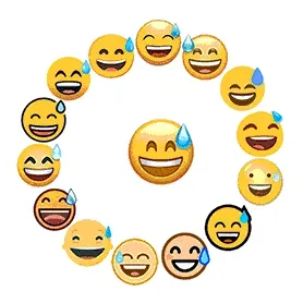 小黄脸流汗表情包