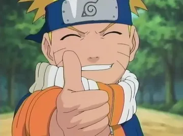 naruto thumbs up