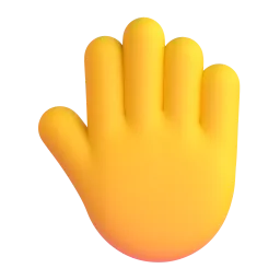 Raised back of hand