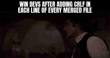 Windows Devs After Adding CRLF In Each Line Of Every Merged File