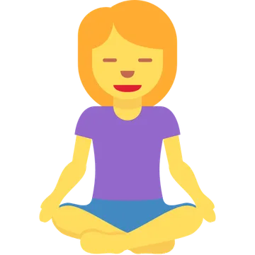Woman in lotus position