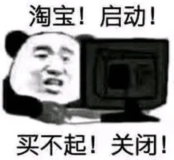 淘宝！启动！买不起！关闭！
