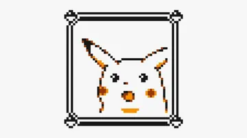 8-bit surprised pikachu