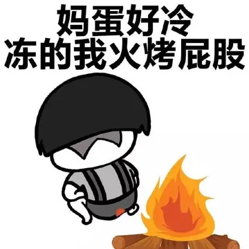 妈蛋好冷 冻的我火烤屁股