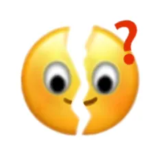 问号裂开小黄脸表情包