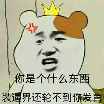 你是个什么东西，装逼界还轮不到你发言