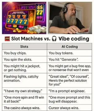 Slot Machines Vs. Vibe Coding