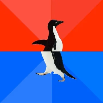 Socially awkward pinguin