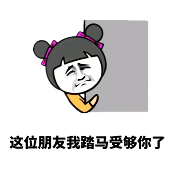 这位朋友我踏马受够你了