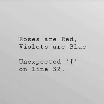 Roses Are Red, Errors Are Blue