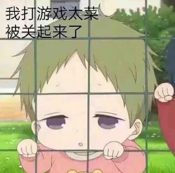 我打游戏太菜.被关起来了