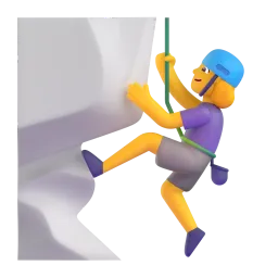 Woman climbing