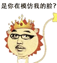 是你在模仿我的脸？