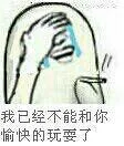 我已经不能和你愉快的玩耍了