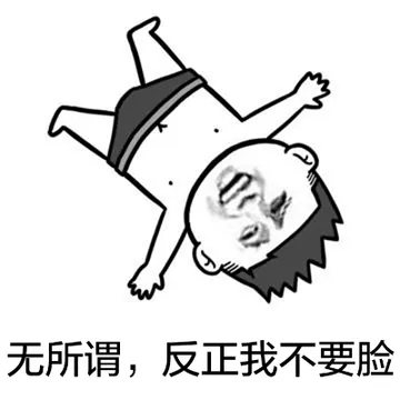 无所谓，反正我不要脸