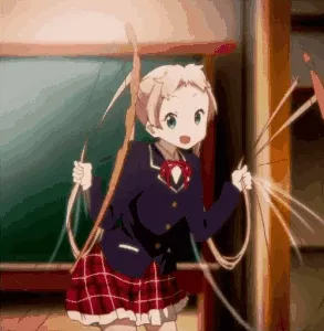 妹子玩绳子