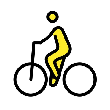 Person biking