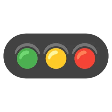 Horizontal traffic light