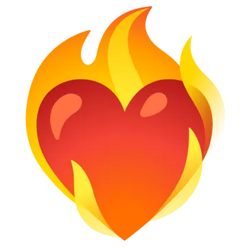 Heart on fire