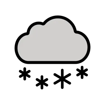 Cloud with snow