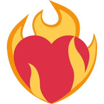 Heart on fire