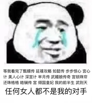 等我看完了甄嬛传 延禧攻略 如懿传 步步惊心任何女人都不是我的对手 - 近期斗图表情包精选-2020-1-17
