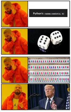 This Man Is Best Random Machine