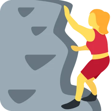 Woman climbing