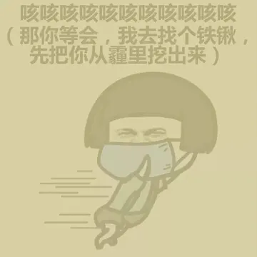 咳咳咳咳咳咳（那你等会儿，我去找个铁球，先把你从霾里挖出来）