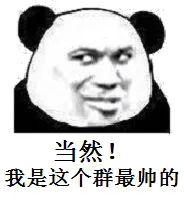 当然 ！我是这个群最帅的